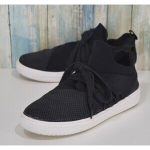 Steve Madden Women's 9 Lancer Knit Trainers Black Fashion Sneakers